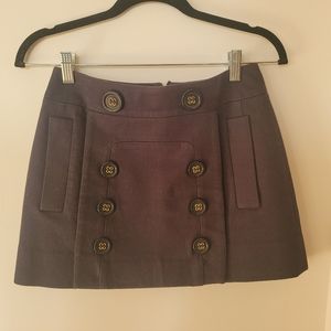 BCBG maxazria navy mini skirt
